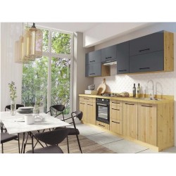 Virtuvės komplektas FD VIVA C PLUS GREY BASIC 260 be stalviršio Virtuvės komplektas FD VIVA C PLUS GREY BASIC 260 be stalviršio